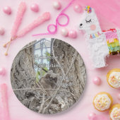 Baby Uil in Tree Iemand Afstuderen Wie Wie Papieren Bordje (Feest)