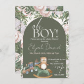 Baby uil met choo choo trein (Voorkant / Achterkant)