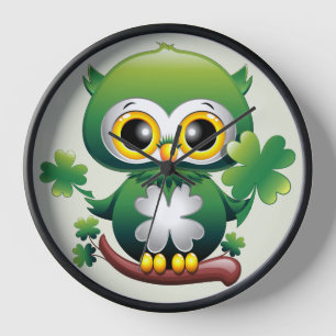 Baby Uil Schattig St Patrick Cartoon