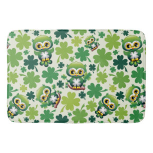 Baby Uil Schattig St Patrick Cartoon Badmat