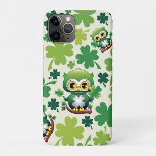 Baby Uil Schattig St Patrick Cartoon iPhone 11 Pro Hoesje