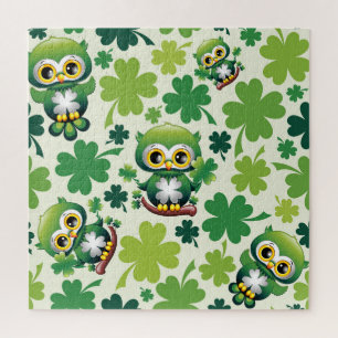 Baby Uil Schattig St Patrick Cartoon Legpuzzel