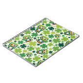 Baby Uil Schattig St Patrick Cartoon Notitieboek (Linkerzijde)