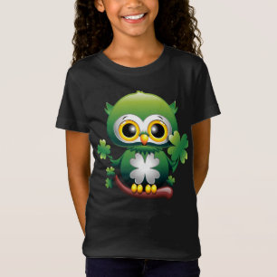 Baby Uil Schattig St Patrick Cartoon T-shirt