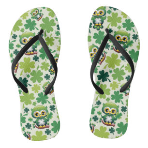 Baby Uil Schattig St Patrick Cartoon Teenslippers