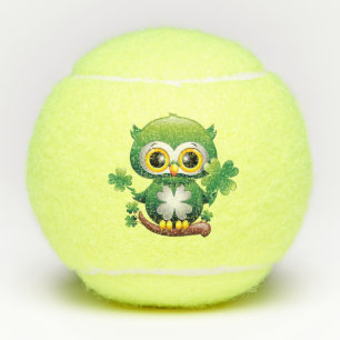 Baby Uil Schattig St Patrick Cartoon Tennisballen