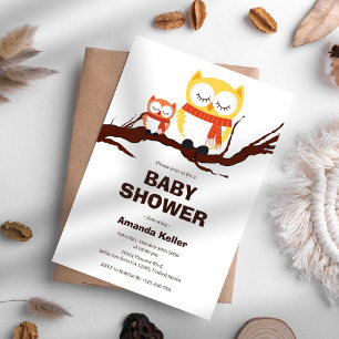 Baby Uil Schattige Baby shower Kaart