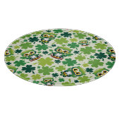 Baby Uil Schattige St Patrick Cartoon Snijplank (Hoek)