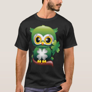 Baby Uil Schattige St. Patrick Cartoon T-shirt