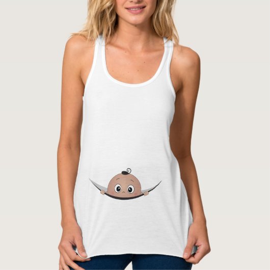 Baby uitkijken tanktop (Voorkant)
