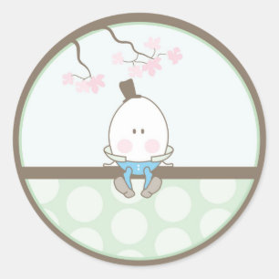 Baby Uitnodiging of Favor Sticker