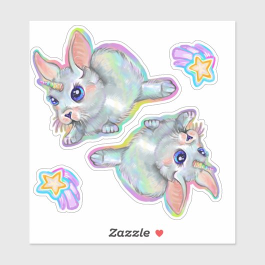 Baby Uni-bunny Sticker (Vel)
