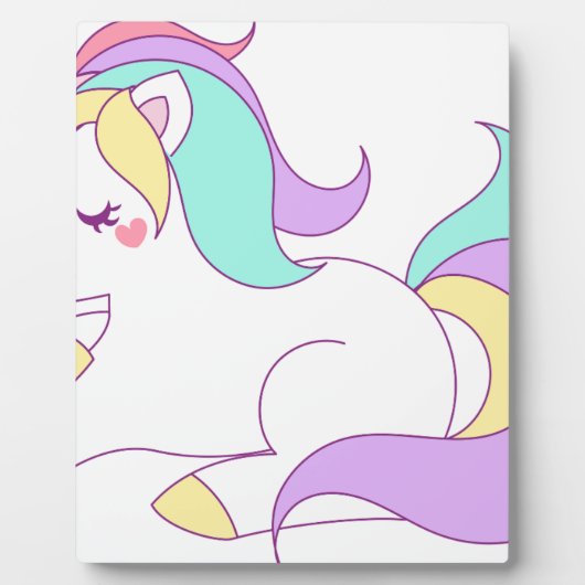 Baby Unicorn Fotoplaat (Voorkant)