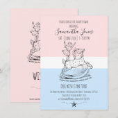 Baby van Baby shower Kaart (Voorkant / Achterkant)