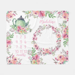 Baby van de waterverf Tea Party Fleece Deken