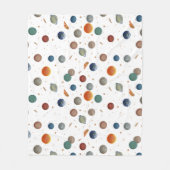 Baby van geverfde planten fleece deken (Voorkant)