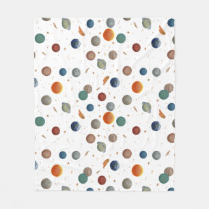 Baby van geverfde planten fleece deken