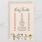  Baby van wilde Baby showers (Voorkant / Achterkant)