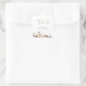 Baby van wilde bloemen in het najaar van het Baby Vierkante Sticker (Tas)