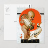 Baby vangt de vredesgrens briefkaart (Voorkant / Achterkant)