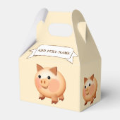 Baby Varken Tekening Aangepast Bedankdoosjes (Voorkant Zijde)