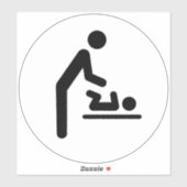 Baby Veranderende stickers van stationssymbolen (Vel)