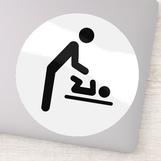 Baby Veranderende stickers van stationssymbolen (Detail)