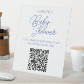 Baby Verlanglijstje QR Code Gift Solution Welkomst Reclamebord Met Voetstuk (Insitu)