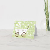 Baby Vervoer Dank u Opmerking Kaart (Voorkant)