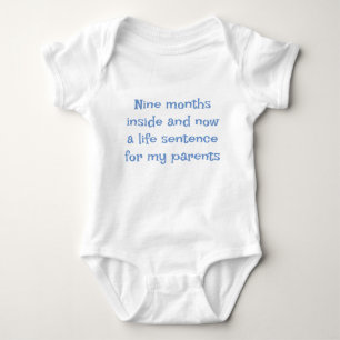 Baby vest met slogan romper