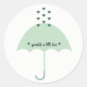 BABY-viering Spetter Sprinkle-feest Ronde Sticker (Voorkant)