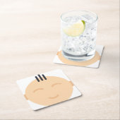 baby vierkante kartonnen onderzetter (Insitu)