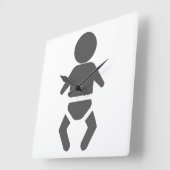 Baby Vierkante Klok (Hoek)