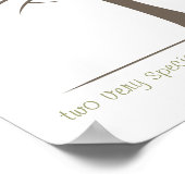 Baby vingerafdrukstructuur - tweelingen poster (Hoek)