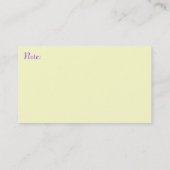 Baby Visitekaartje (Achterkant)