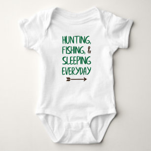 Baby Vissende Hunting Jersey Bodysuit Shirt