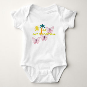 Baby vlinderontwerp romper