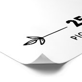 Baby voetafdruk Poster wortelpatches (Hoek)