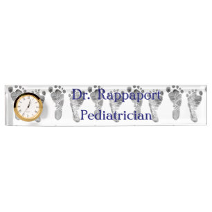 Baby Voetafdrukken Bureaublad Naambordje