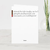 Baby voetafdrukken kaart (Achterkant)