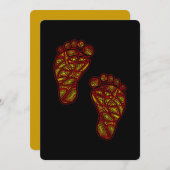 Baby voetafdrukken kaart (Voorkant / Achterkant)