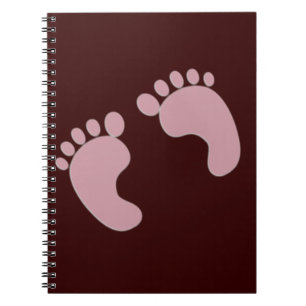 Baby voetafdrukken notitieboek
