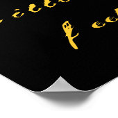 Baby voetafdrukken poster (Hoek)