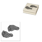 Baby voetafdrukken 	rubberstempel (Gestempeld)