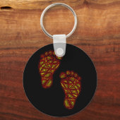 Baby voetafdrukken sleutelhanger (Voorkant)
