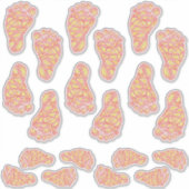 Baby voetafdrukken sticker (Voorkant)