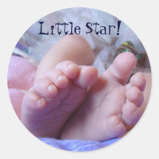Baby Voeten tenen stickers Nieuwe Baby Little Star