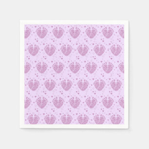 Baby voetstappen servetten