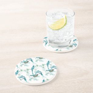  Baby Vogel met Moma en Papa Vogel Onderzetters