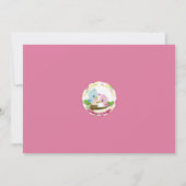 Baby Vogelnesten Babyschoenen Invitaties GIRL-fami Kaart (Achterkant)